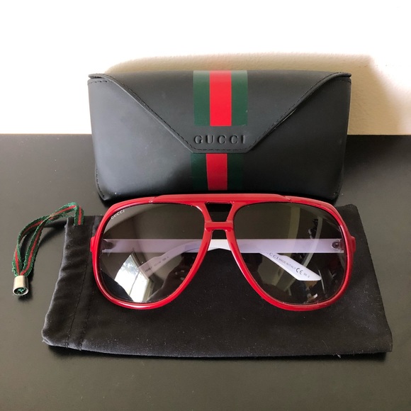 Gucci Other - GUCCI AVIATOR SUNGLASSES GG 1622/S HD8LF 63-14-130
